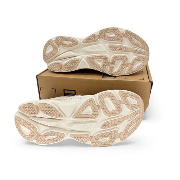 HOKA Bondi 8 Supportive Sand / Eggnog Cream Running Shoes 1123202 SSEG Men’s 12 - Picture 12 of 12